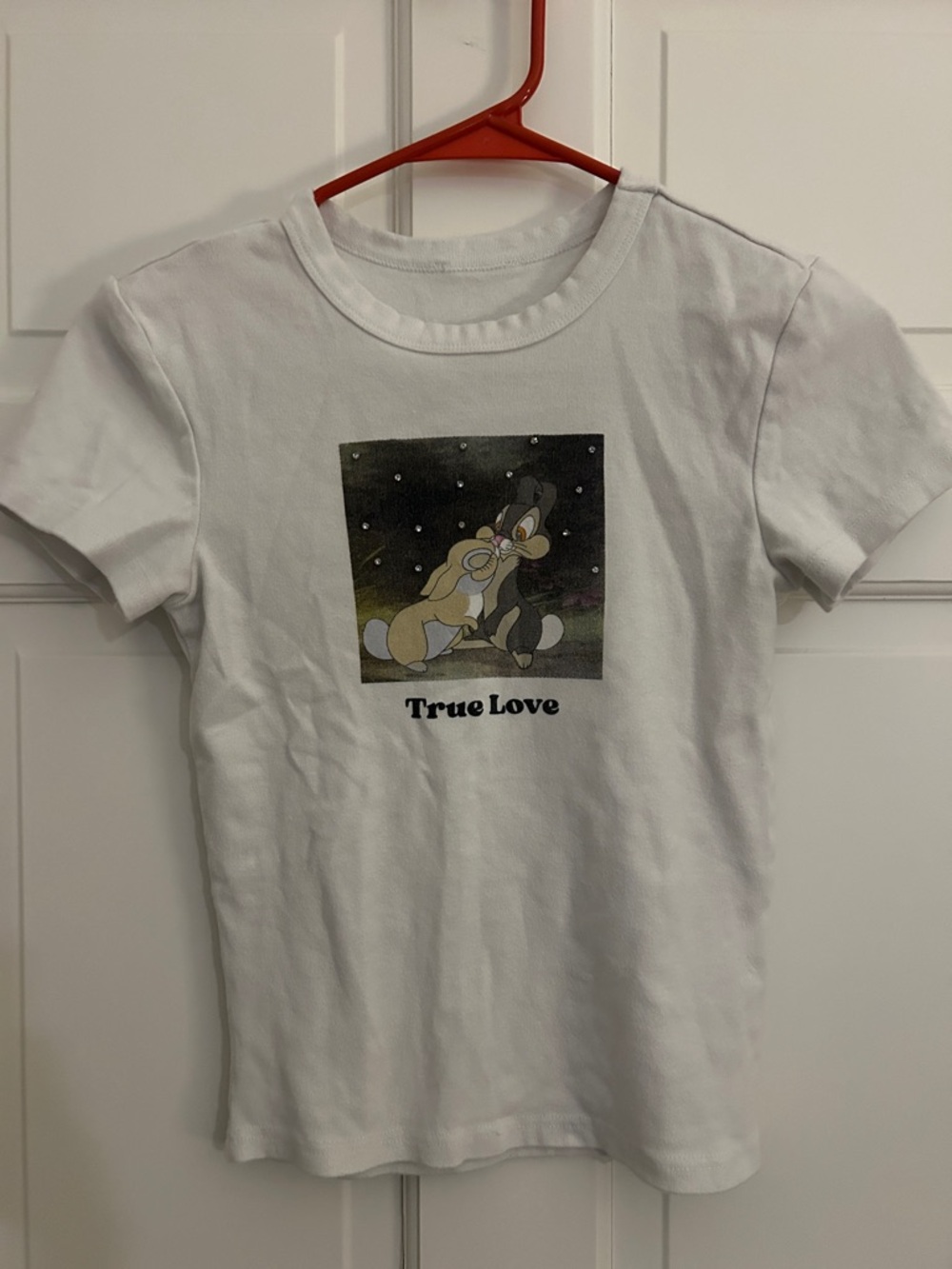 White "True Love" Graphic Kids T-Shirt